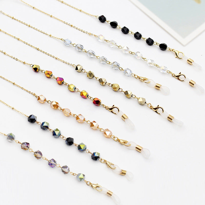 Crystal-Embellished Eyewear Chain Kalsten