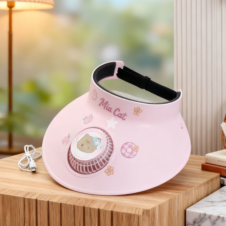 Ladies Cooling Sunshade with Integrated Fan Kalsten