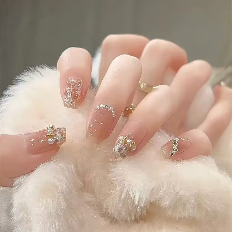 Premium Glamorous Press-On Nail Extensions Kalsten