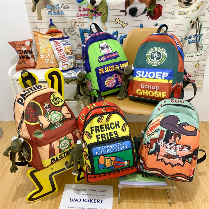Graphic Print Casual Backpack Kalsten