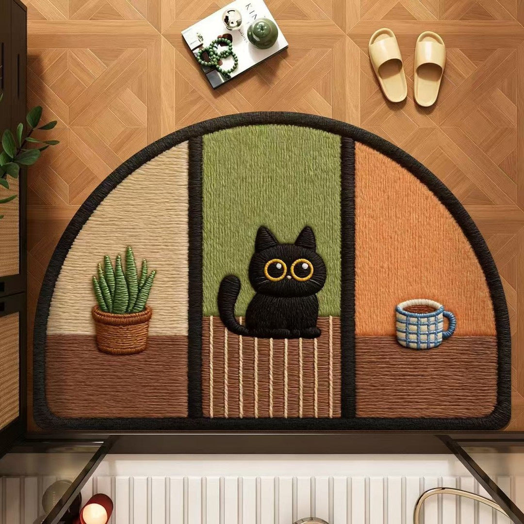 Cat-Themed Decorative Rug Kalsten