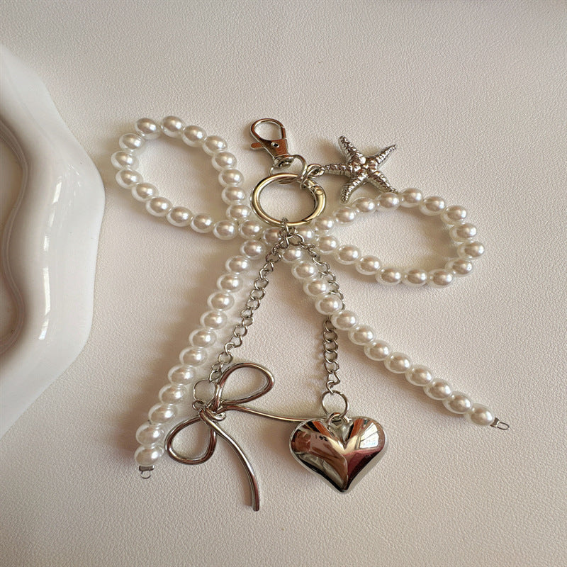 Elegant Pearl Charm Keychain Kalsten