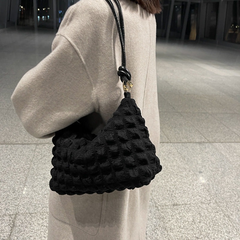 Textured Crocheted Handbag