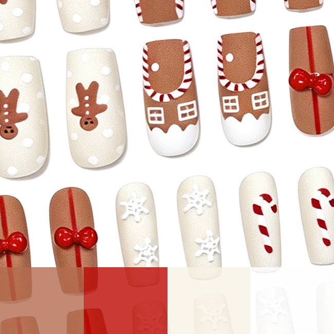 Festive Gingerbread Nail Art Kalsten