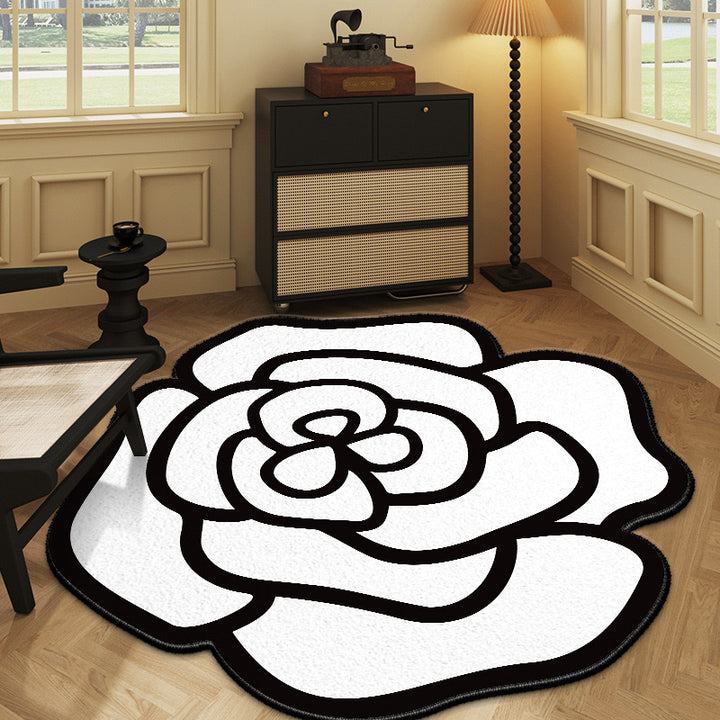 Floral Petal Shaped Area Rug