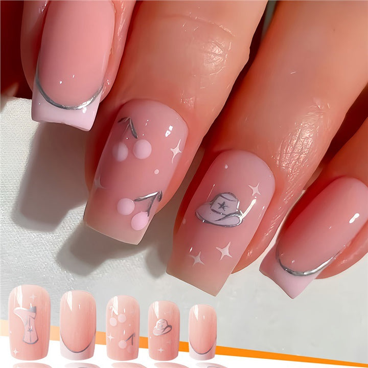 Artistic Press-On Nail Art with Unique Illustrations Kalsten