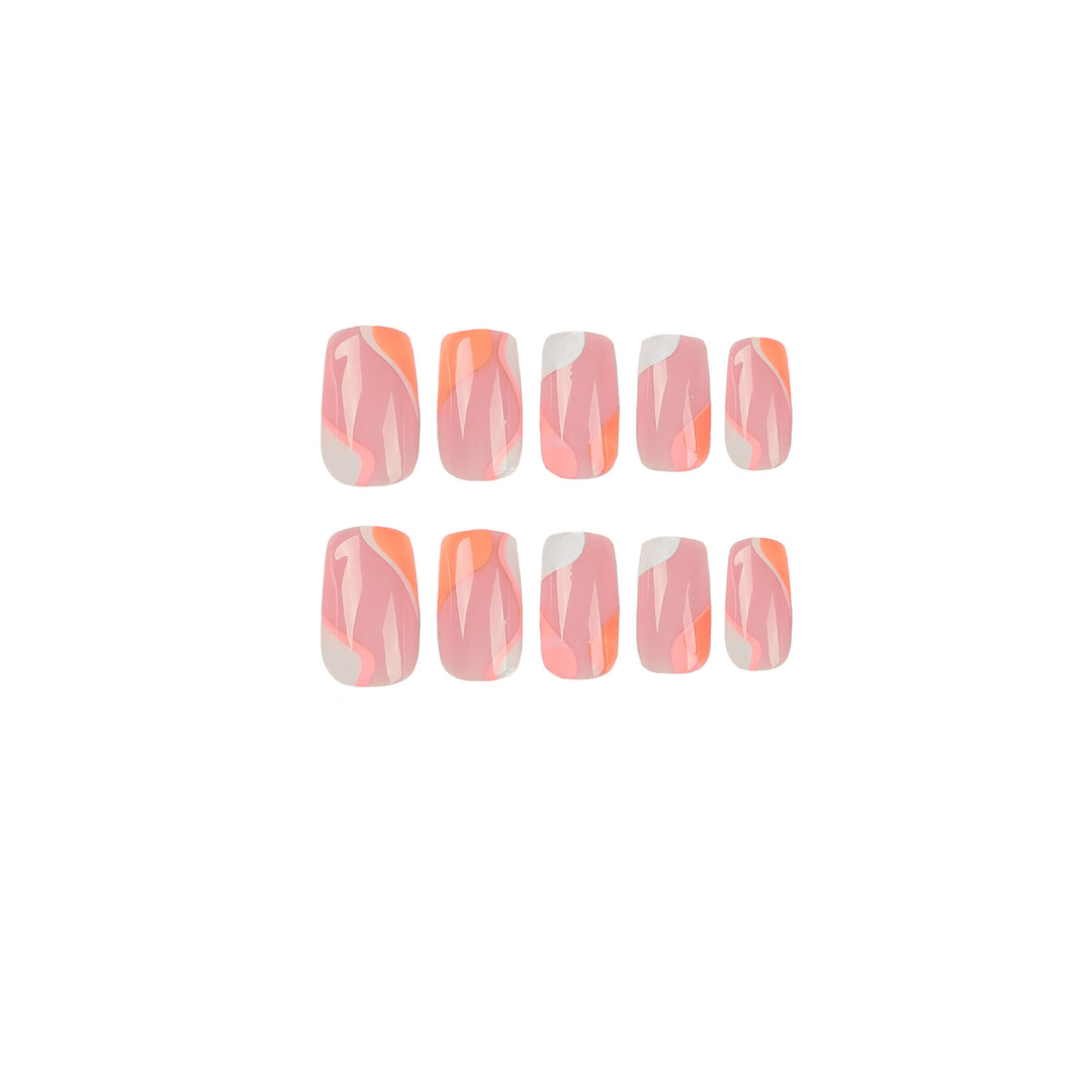 Elegant artificial nail extensions with modern gradient Kalsten