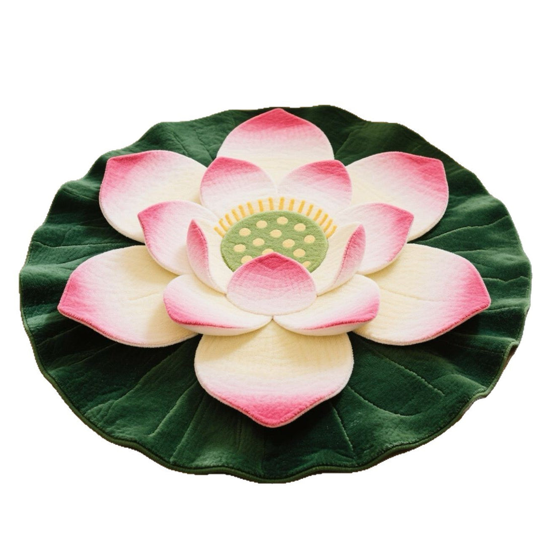 Floral Lotus-Shaped Area Rug Kalsten
