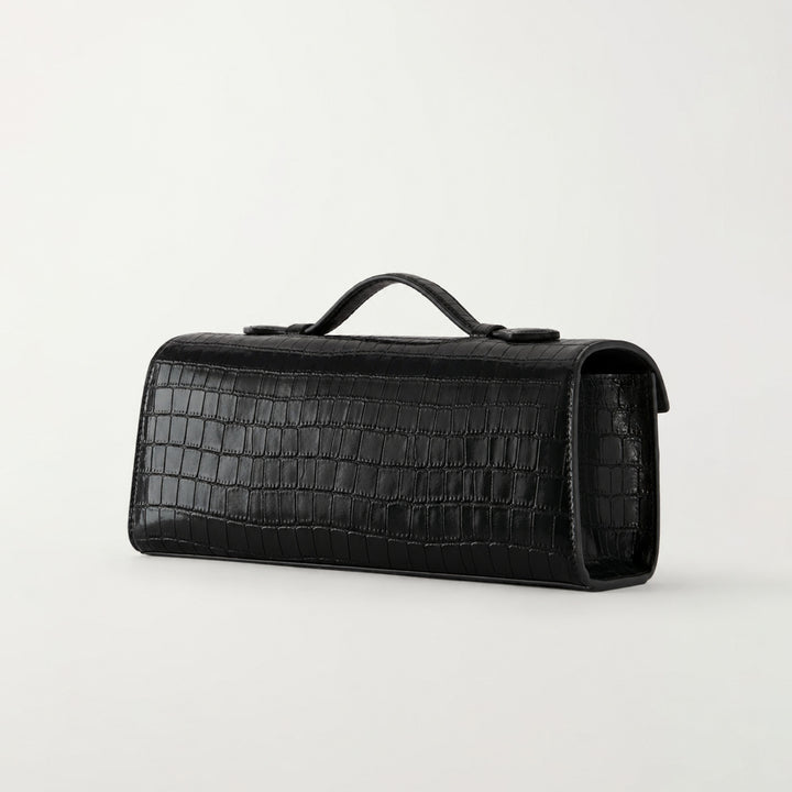 Sophisticated Suede Handheld Satchel