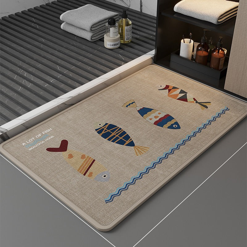 Cartoon-Themed Anti-Fatigue Kitchen Mat Kalsten