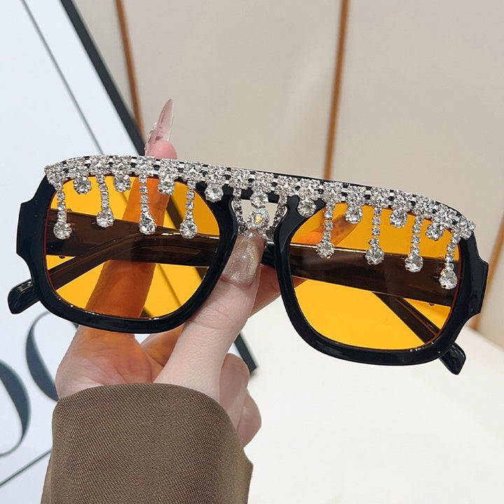 Glamorous Crystal-Embellished Sunglasses Kalsten
