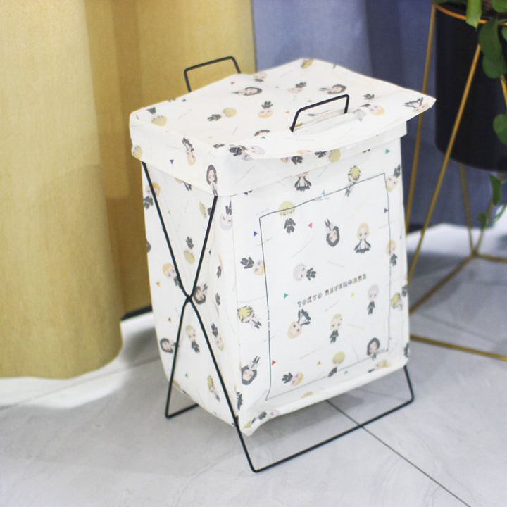Decorative laundry basket with inspiring quotes Kalsten