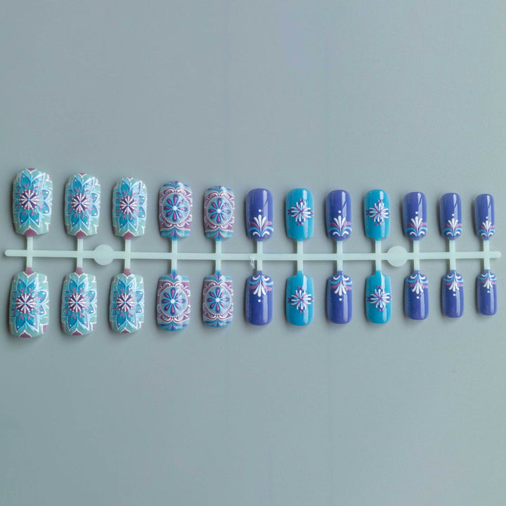 Artistic Floral Pattern Nail Art
