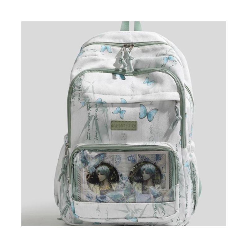 Stylish Butterfly Print Backpack Kalsten