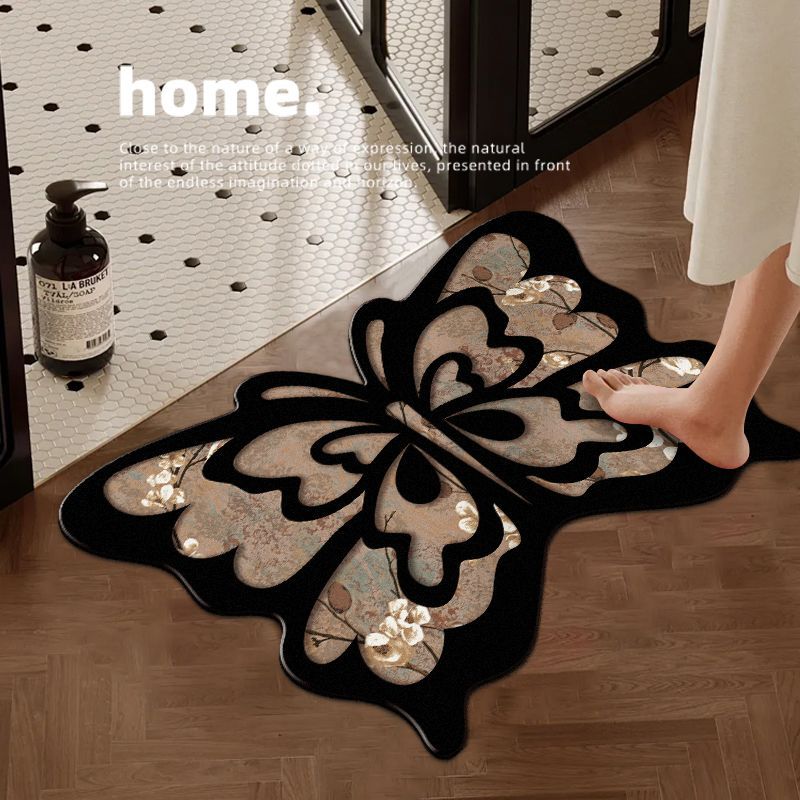 Decorative Butterfly-Shaped Bath Mat Kalsten