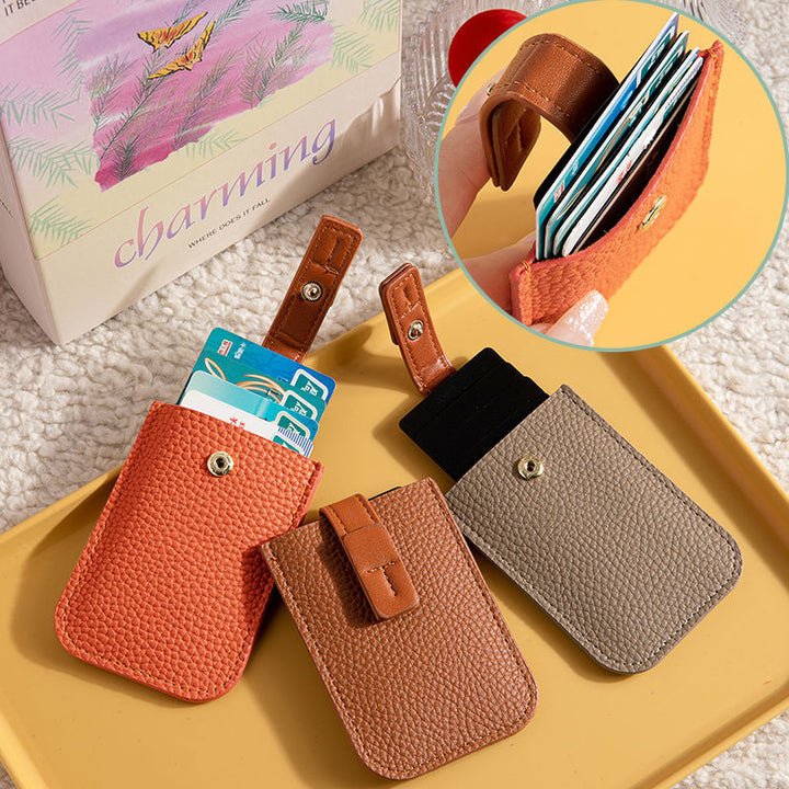 Minimalist RFID-Blocking Leather Card Holder Kalsten