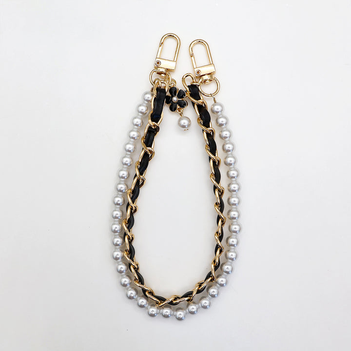 Stylish Pearl-Embellished Eyewear Chain Kalsten