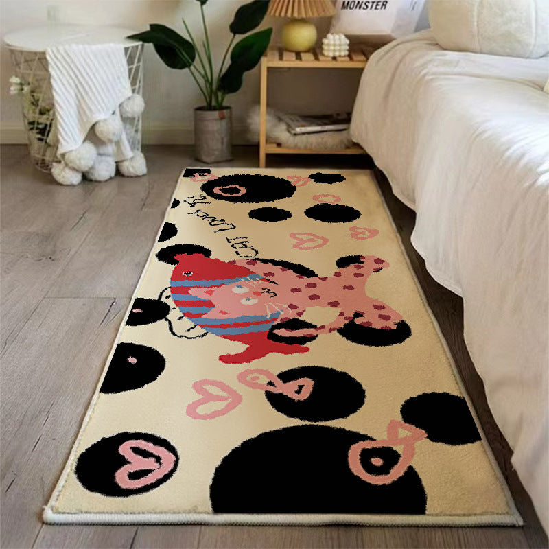 Playful Cat-Themed Bath Rug Kalsten
