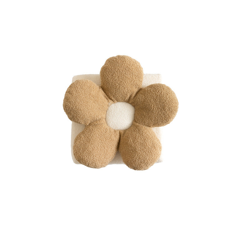 Padded flower seat cushion with teddy plush and ergonomic padding Kalsten