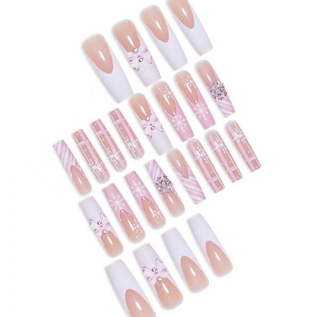 Glamorous Holiday Press-On Nail Set Kalsten
