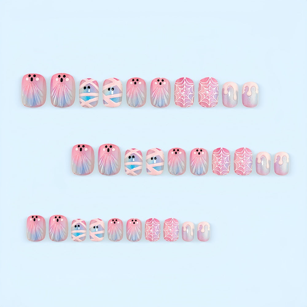 Creative art nails with playful underwater motif Kalsten