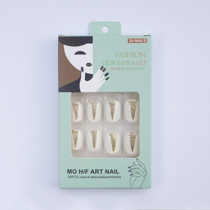 Glamorous artificial nails in elegant lace design Kalsten