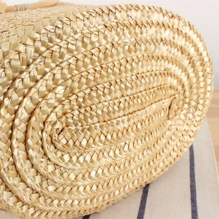 Basket bag with decorative floral design Kalsten