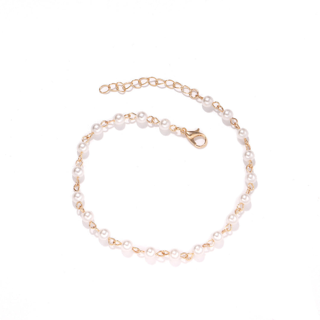 Elegant Beaded Chain Anklet Kalsten