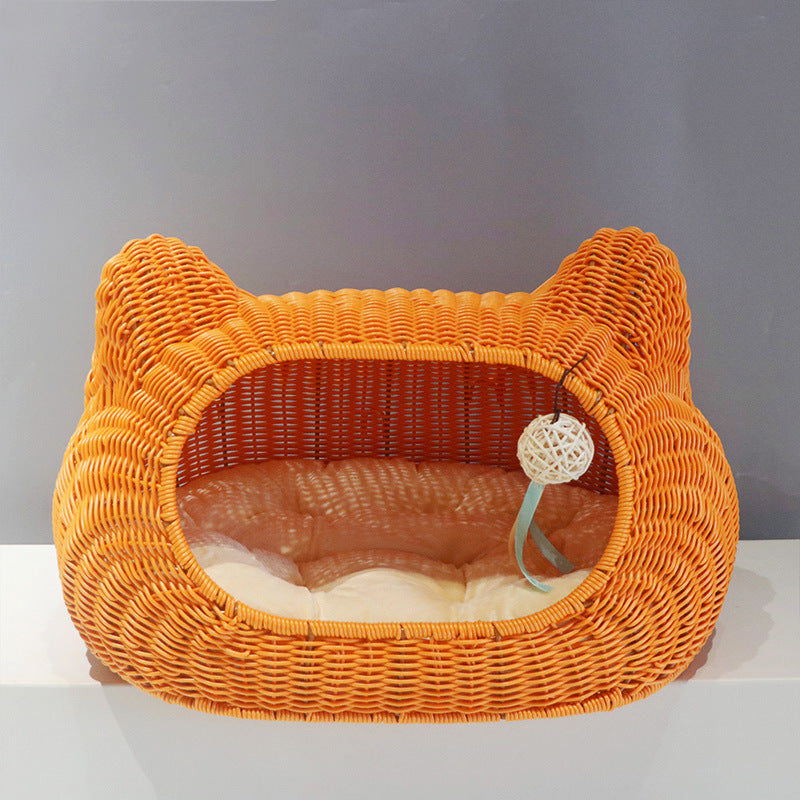 Cozy cat basket with ear design Kalsten