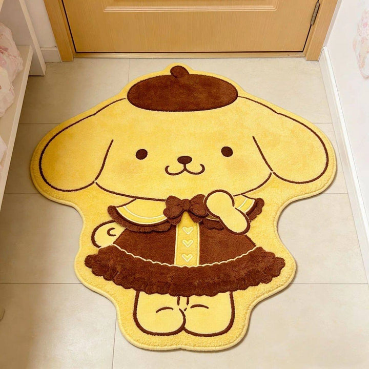 Cute Cartoon Bunny-Shaped Area Rug