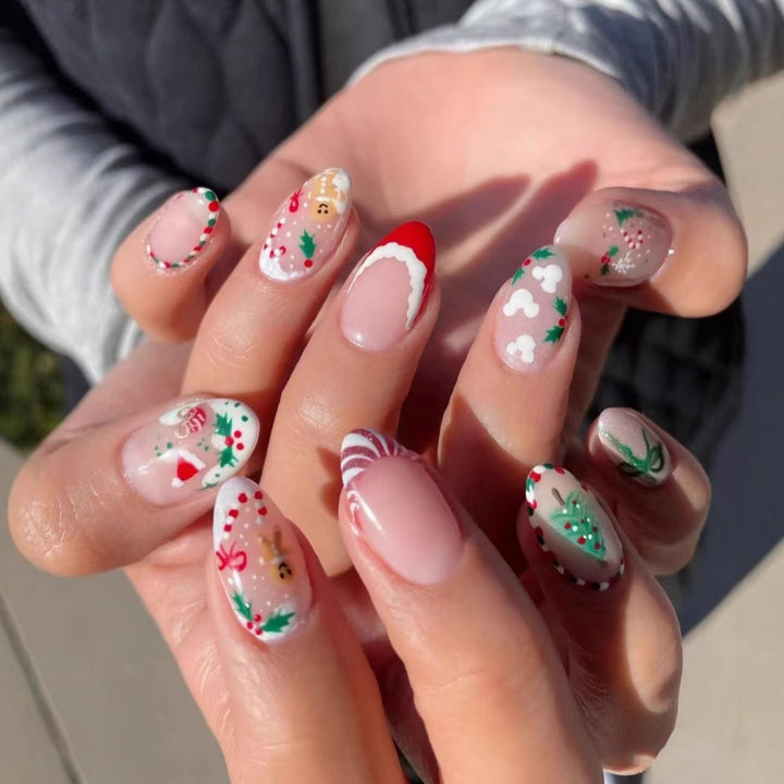 Festive Seasonal Press-On Nail Set