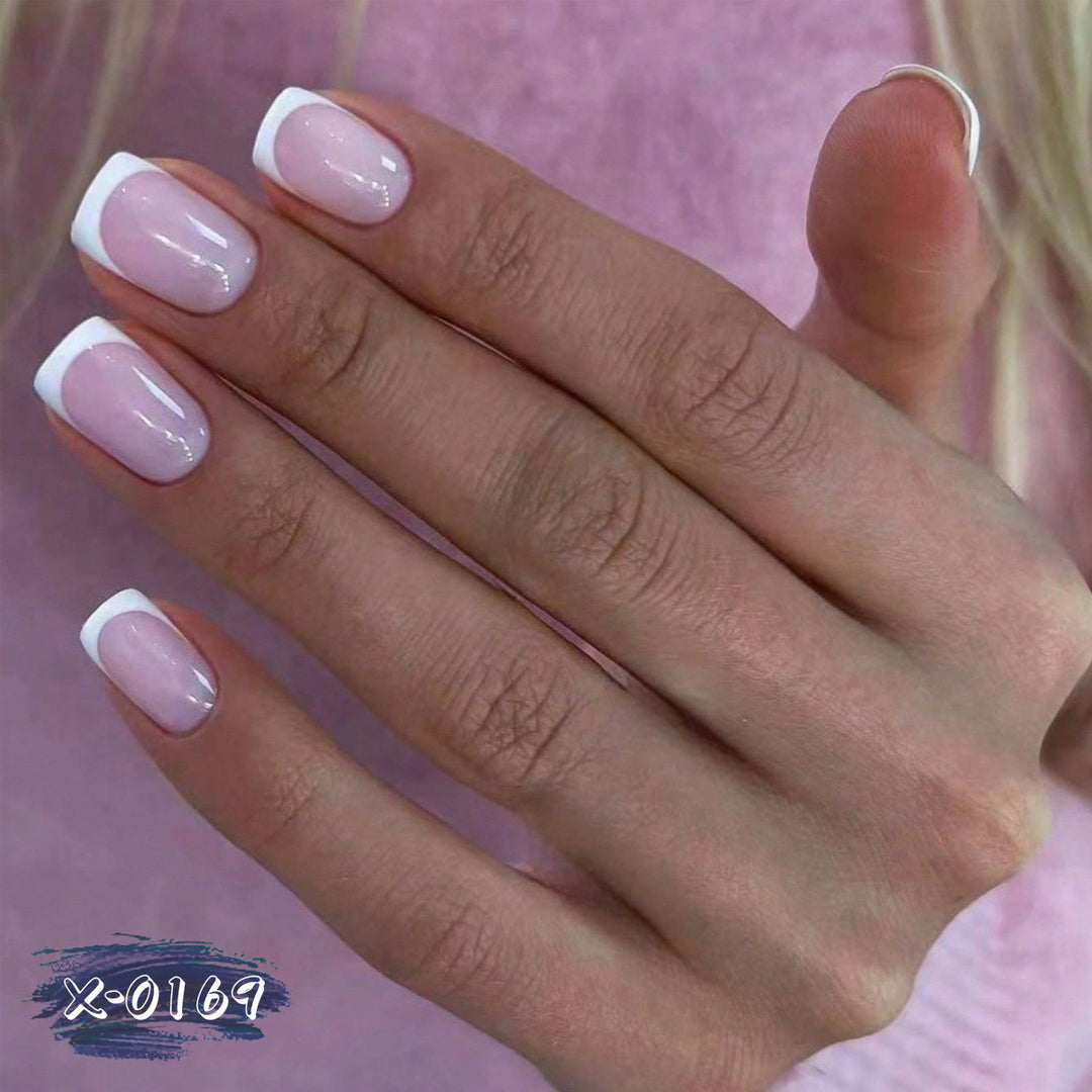 Elegant French Tip Nail Art Set  1790958182