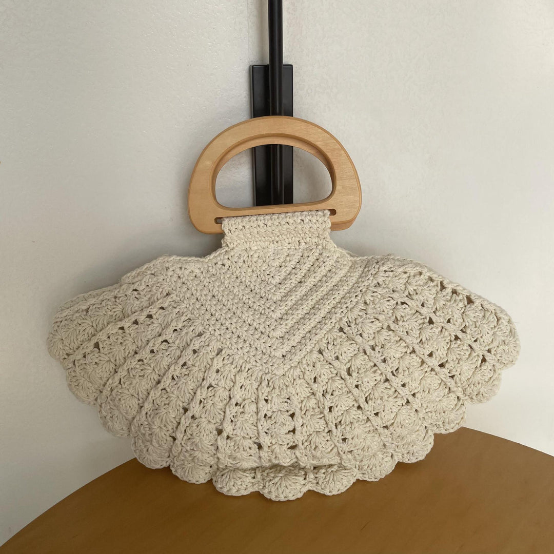 Hand-knotted Shoulder Bag Made of Cotton Kalsten