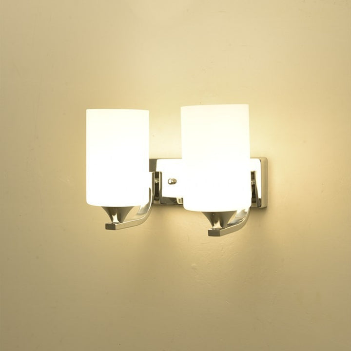 Modern Dual-Opal Wall Sconce