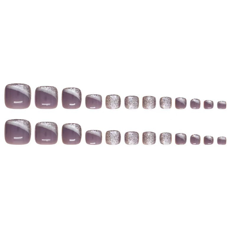Glittering Toenail Art Kalsten