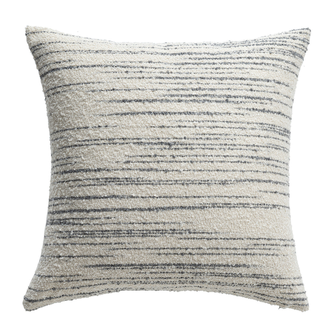 Painted striped decorative cushion
