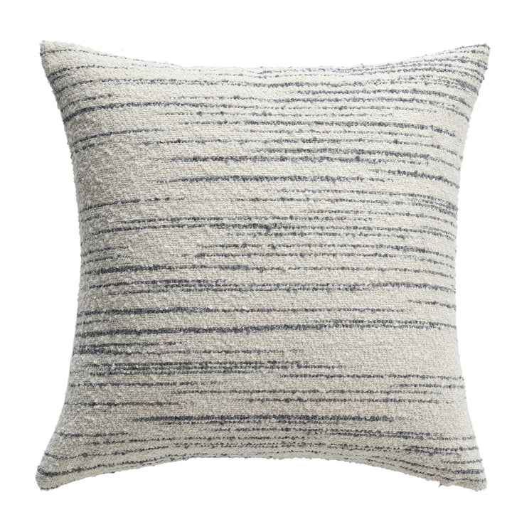 Painted striped decorative cushion