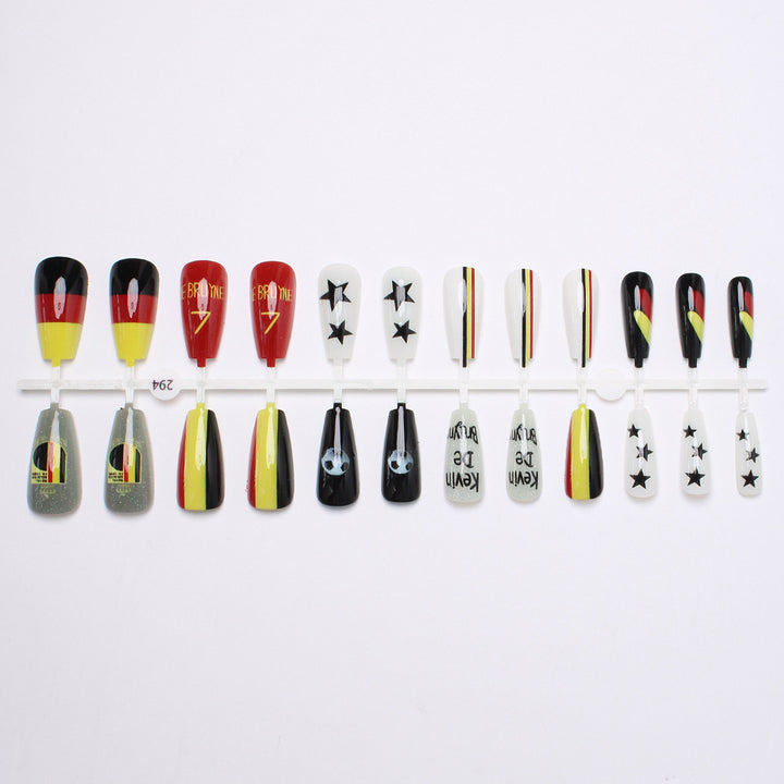 Sports-Themed Press-On Nail Art Kalsten