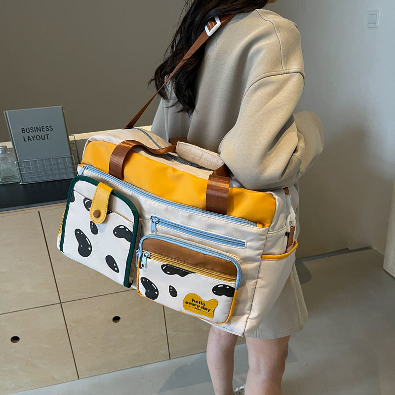 Playful Patterned Travel Duffle Bag Kalsten