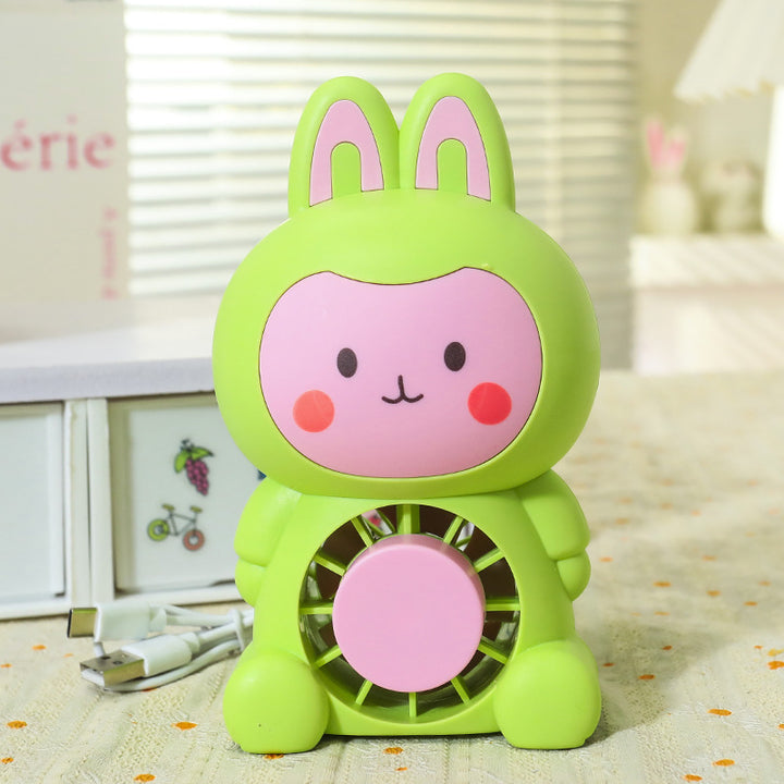 Women's Portable Mini Fan with Cute Bunny Design Kalsten