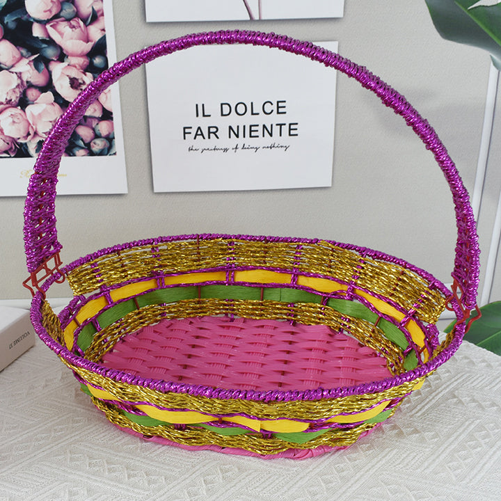 Colorful Decorative Woven Basket Kalsten