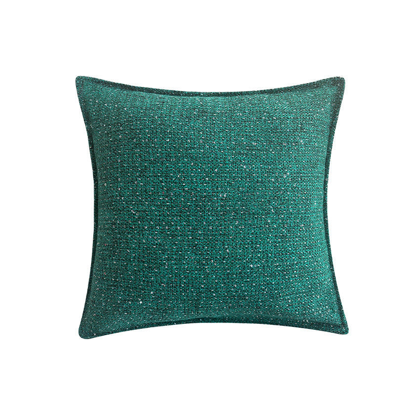 Square cushion cover with metallic houndstooth bouclé and concealed zipper Kalsten