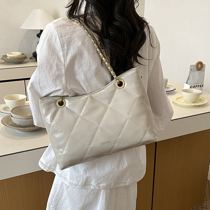 Quilted Faux Leather Tote Bag Kalsten