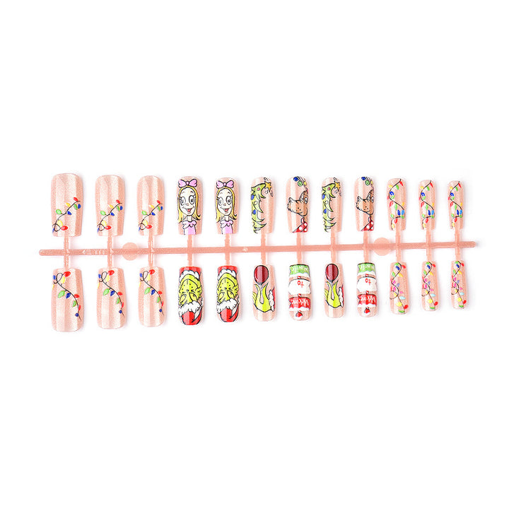 Themed Holiday Press-On Nail Art Set