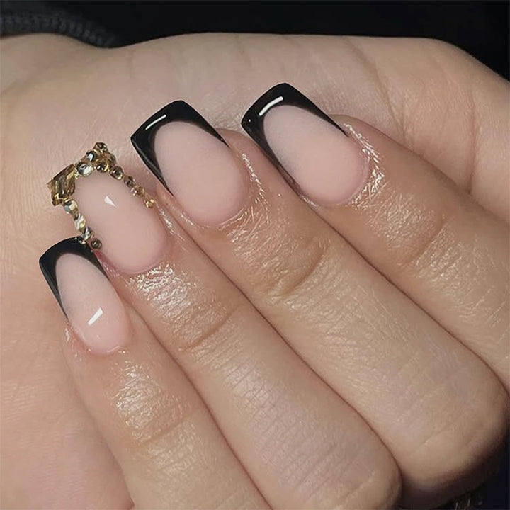 Premium Ombre Press-On Nail Set with Decorative Accents Kalsten