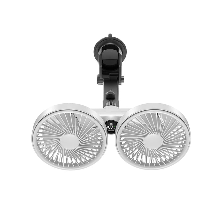 Unisex Dual-Head Adjustable Clip-On Cooling Fan Kalsten