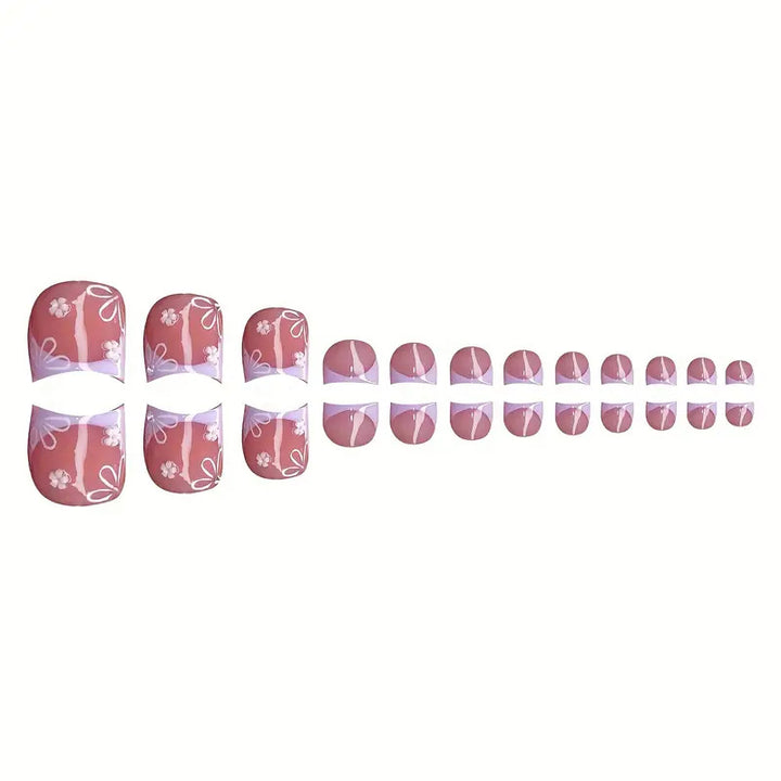 3D Floral Decorative Press-On Nails Set Kalsten
