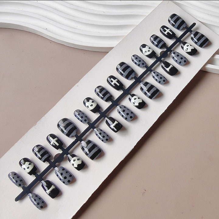 Artifical nails with Playful Animal Designs Kalsten