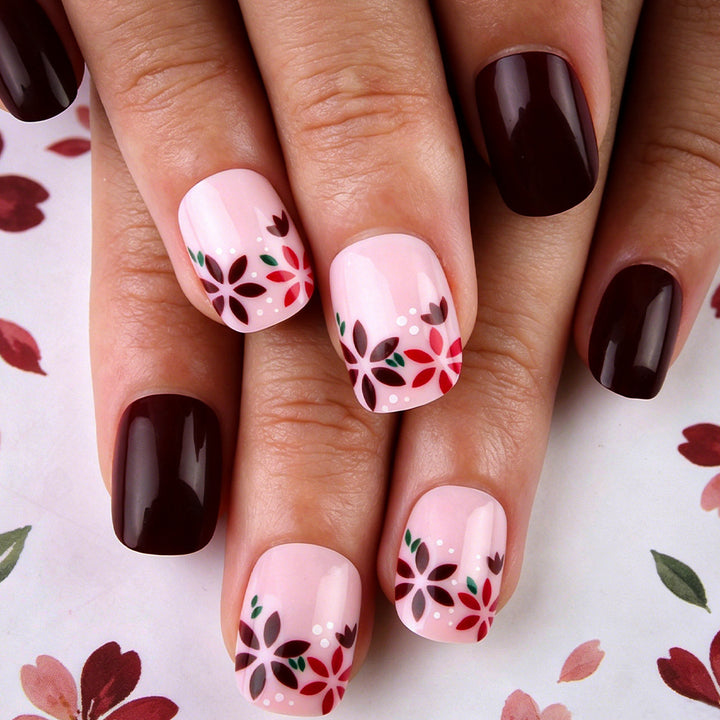 Floral Design Gel Nail Art Set Kalsten 1787542981