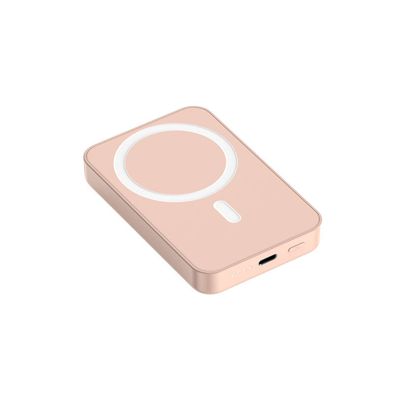 Portable power bank with Qi-compatible magnetic charging and integrated fast charging function Kalsten